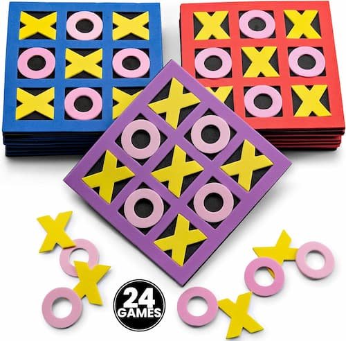 Bedwina Foam Tic-Tac-Toe Mini Board Game Toys for Kids