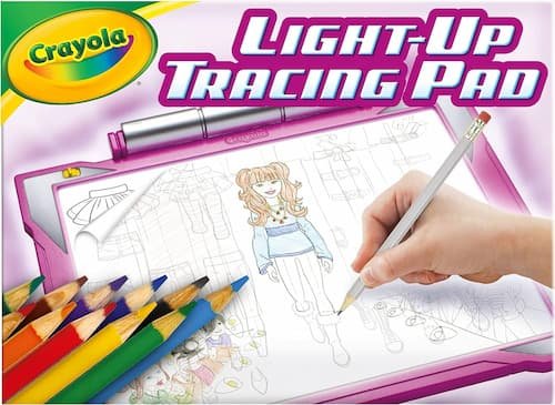 Crayola Light Up Tracing Pad - Pink, Drawing Pads for Kids