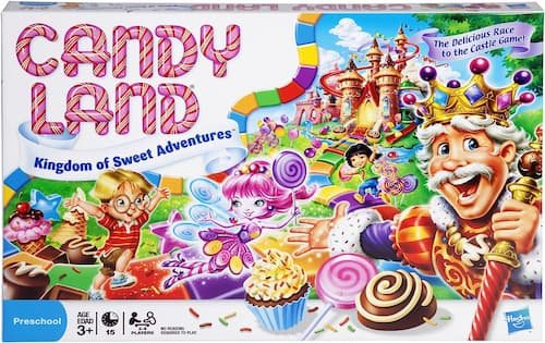 Hasbro Gaming Candy Land Kingdom Of Sweet Adventures Board Game, Easter Basket Stuffers or Gifts for Kids